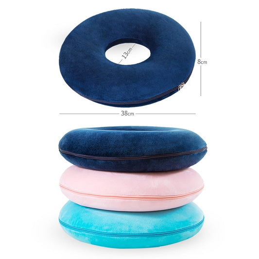Anti-Decubitus Cushion Memory Foam Circle Chair Cushion(Navy) by buy2fix