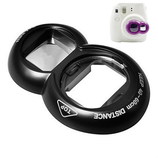 2PCS Selfie Mirror for Polaroid Mini7s / Mini8(Black) by buy2fix