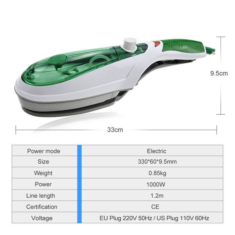 Handheld Garment Steamer Brush Portable Clothes Steam Iron, UK Plug 220V(Blue) by buy2fix