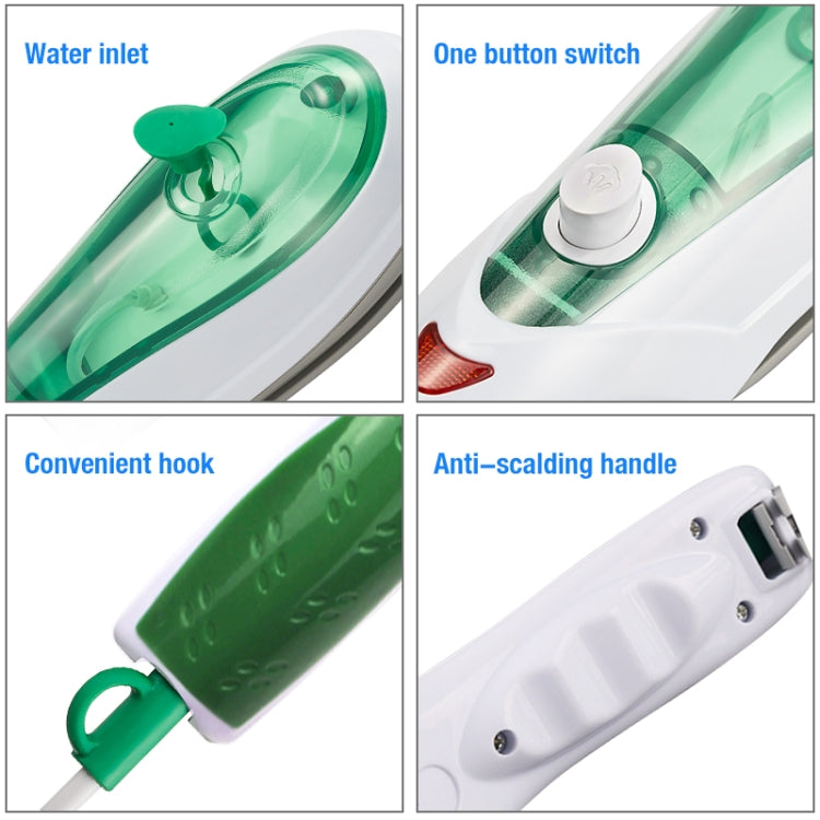 Handheld Garment Steamer Brush Portable Clothes Steam Iron, EU Plug 220V(Blue) by buy2fix