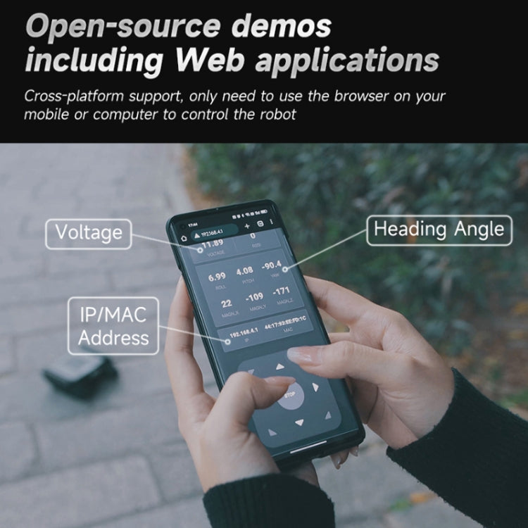 Waveshare 24019 Flexible And Expandable Off-Road Tracked UGV, Multiple Hosts Support, With External Rails and ESP32 Slave Computer by Waveshare