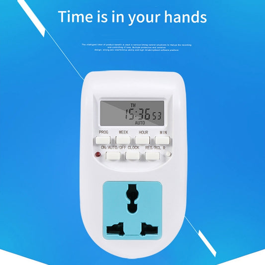 AL-06 220-240V Digital Timer Switch Socket, EU Plug by buy2fix
