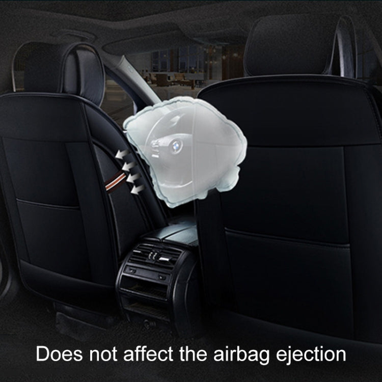 Universal PU Leather Car Seat Cover Coffee by buy2fix