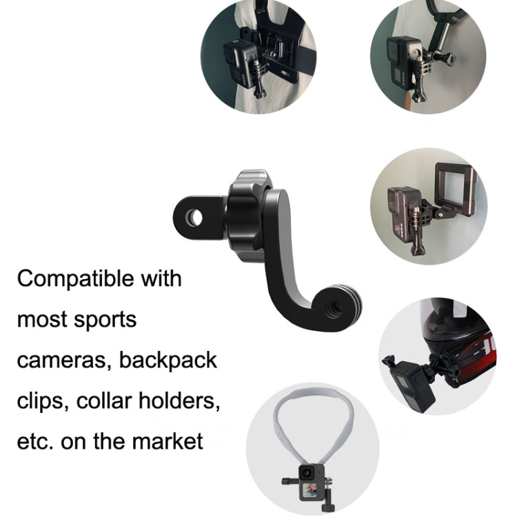 TELESIN Centered Universal Bend Arm Sports Camera Accessories For GoPro HERO11 Black / HERO9 Black / DJI Osmo Action 3 by buy2fix