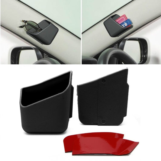 2 PCS Universal Car Accessories Glasses Organizer Storage Box Holder Black by buy2fix