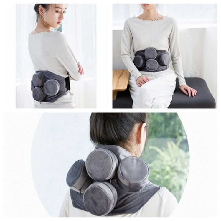 Moxibustion Clothing Thickened Smokeless Neck and Shoulder Insulation Clothing Moxibustion Flocking Cloth Cover, Style:2 United Gray by buy2fix