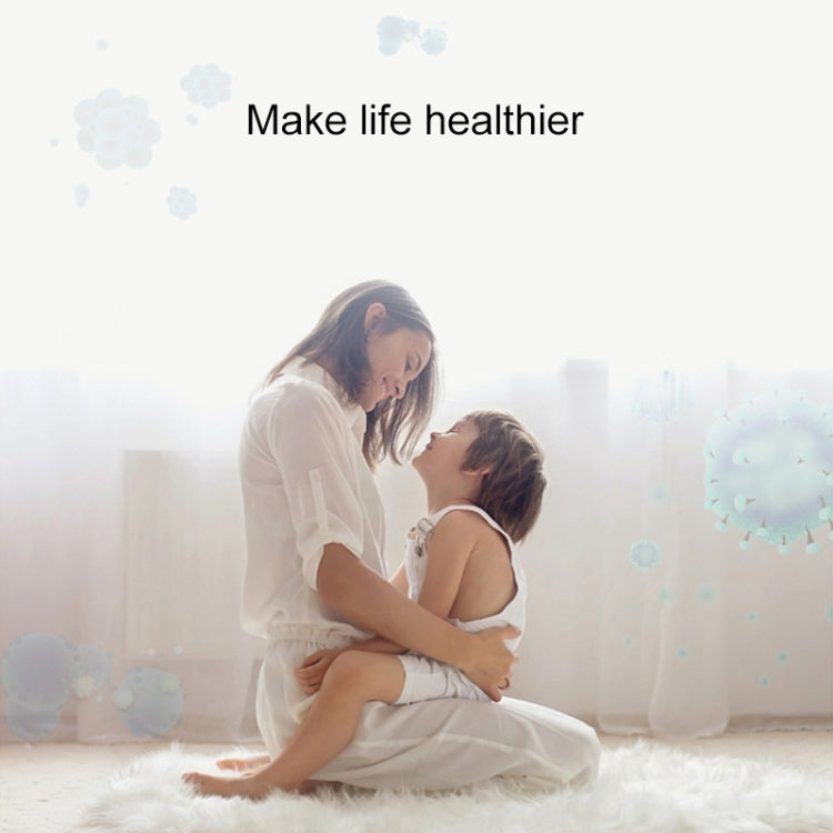 Mini Anion Air Purifier Smoke PM2.5 Remove Toilet Kitchen Air Purifier, Plug Type:EU Plug(White) by buy2fix