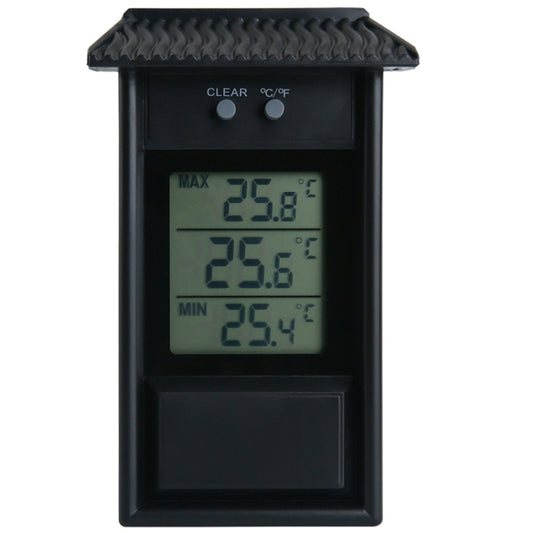 Eaves Shape Outdoor Garden Refrigerator Waterproof Thermometer(Black) by buy2fix