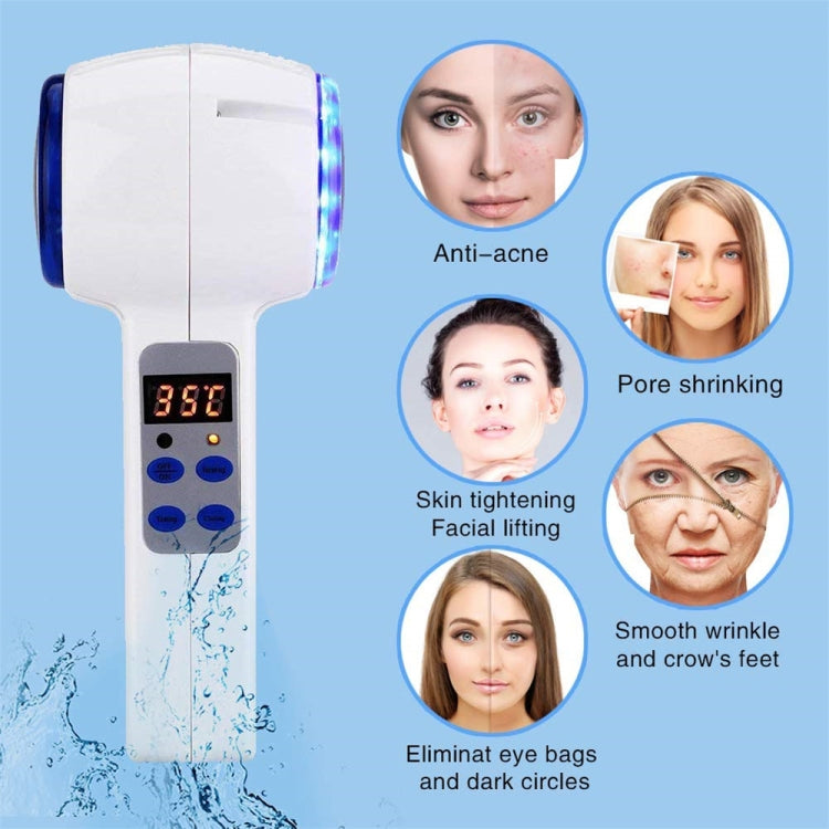 Face Care Device Hot Cold Hammer Cryotherapy Blue Photon Acne Treatment Skin Beauty Massager Lifting Rejuvenation Facial Machine by buy2fix