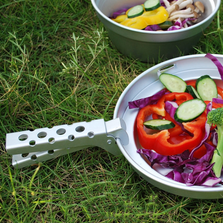 Outdoor Picnic Barbecue Aluminum Alloy Anti-scalding Pot Tongs(With Hole) by buy2fix