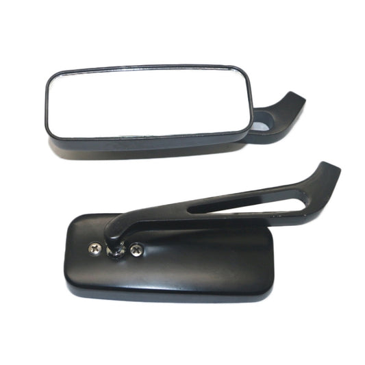 Anti-glare Square Aluminum Motorcycle Modified Rearview Mirror, White Mirror by buy2fix