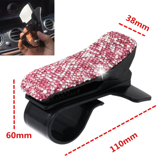 Diamond Car Phone Holder 360 Degree Rotating Creative Car Dashboard Mobile Holders(Pink Color Mixing) by buy2fix