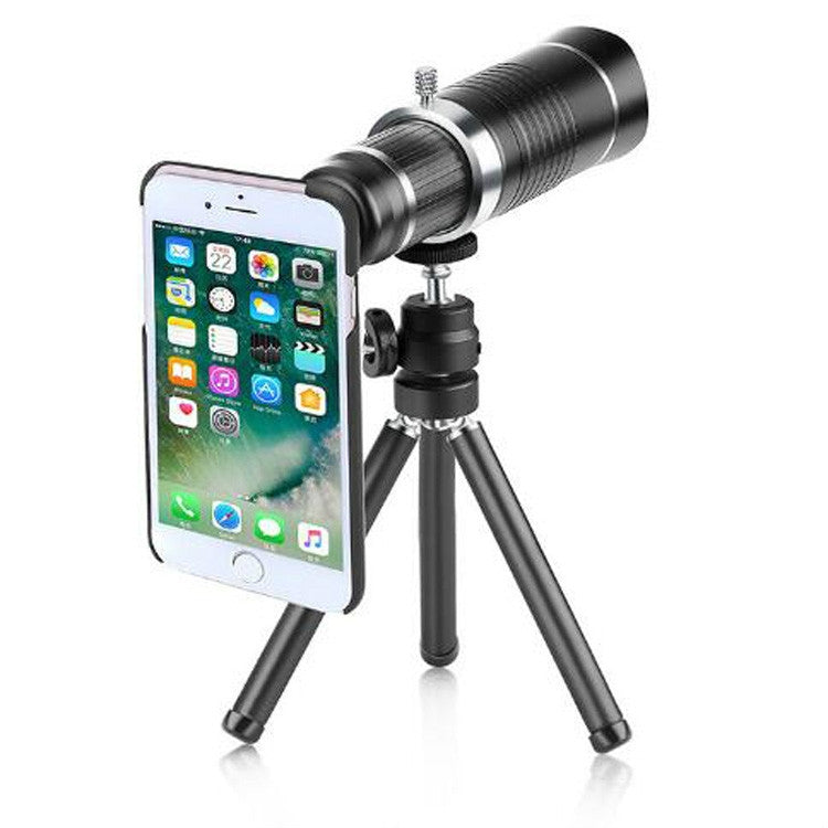 Universal 20 Times Mobile Phone Telephoto Lens Monocular Live Broadcast HD 4K No Vignetting Lens by Bolanke