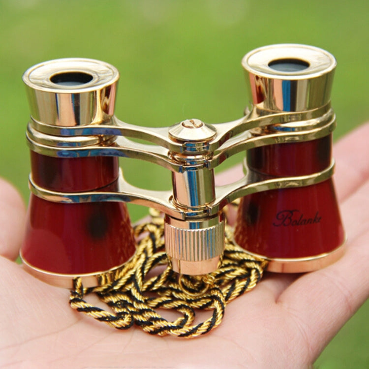 Metal 3X25 Belt Gold Plating Red Classical Gift Mirror Telescope by buy2fix