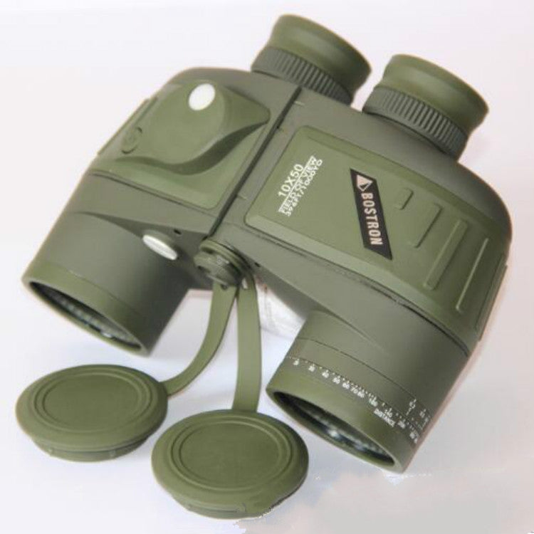 Bostron Telescope High-definition Navigation Floating 10X50 with Compass Waterproof Ranging Low Light Level Night Vision Binoculars by buy2fix
