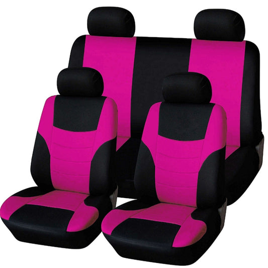 Universal Car Seat Cover Personality Stitching Automotive Chairs Protective Sleeve Cloth Automobile Seats Covers(pink) by buy2fix