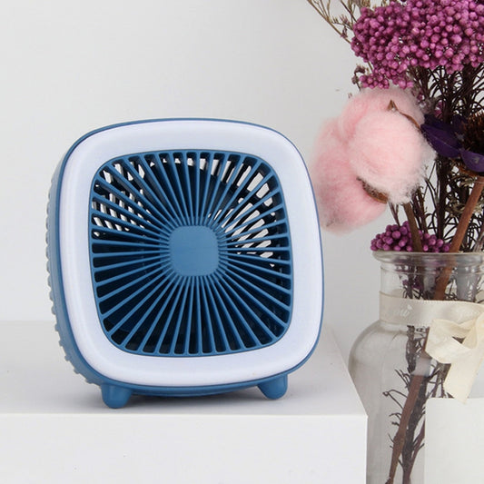 USB Rechargeable Desktop Fan Multifunctional Handheld Pocket Fan(Blue) by buy2fix