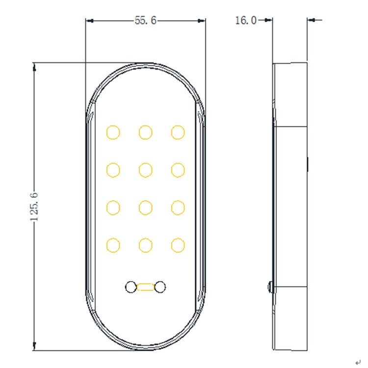 Smart Combination Lock Bathroom Gym Induction Lock File Cabinet Lock by buy2fix