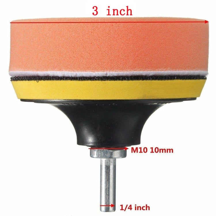 7 in 1 Buffing Pad Set Thread Auto Car Polishing Pad Kit for Car Polisher, Size:3 inch by buy2fix