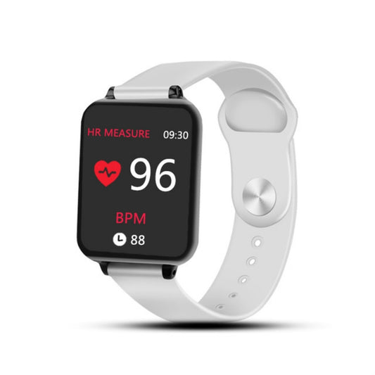 B57 1.3 inch IPS Color Screen Smart Watch IP67 Waterproof,Support Message Reminder / Heart Rate Monitor / Sedentary Reminder / Blood Pressure Monitoring/ Sleeping Monitoring(White) by buy2fix
