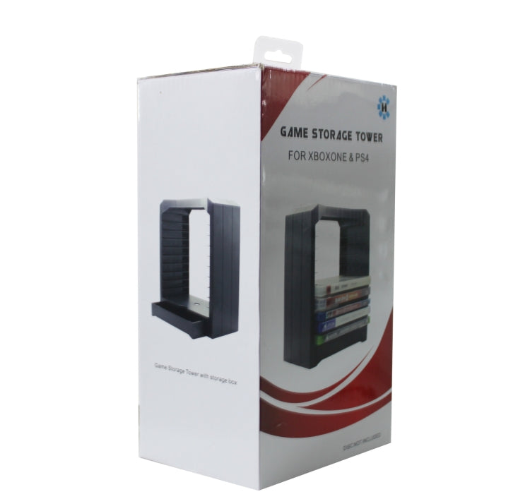 Disc Holder Game Accessories Storage Box for PS4 Accessories / Host Panel / Game Discs by buy2fix