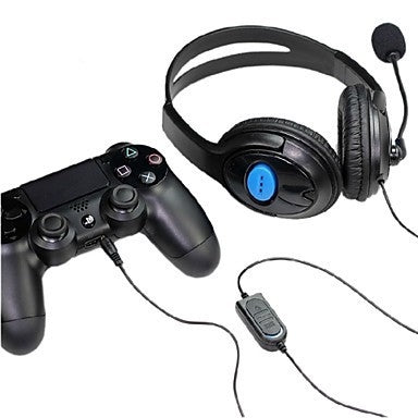 Bilateral Large Headphones Host Internet Voice Chat Headset for PS4 by buy2fix