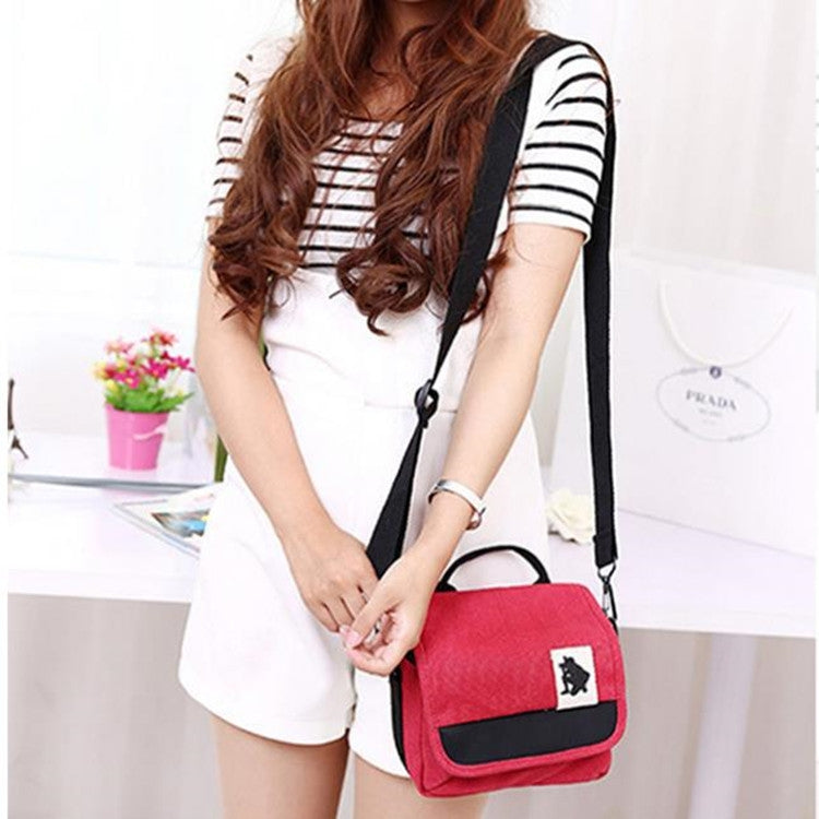 Universal DSLR Camera Shoulder Bag Canvas Photo Handbag, External size: 19 x 17 x 10mm(Black) by buy2fix