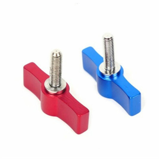 10PCS T-shaped Screw Multi-directional Adjustment Hand Screw Aluminum Alloy Handle Screw, Specification:M6(Red) by buy2fix