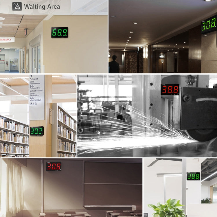 SNDWAY SW525A Wall-mounted 30-130dB Large Screen Digital Display Noise Decibel Monitoring Testers by SNDWAY