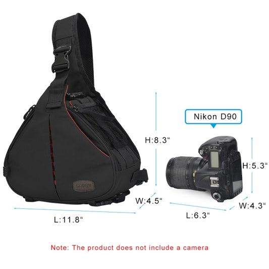 CADeN K1 DSLR Camera Shoulder Waterproof Bag with Rain Cover(Black) by CADeN