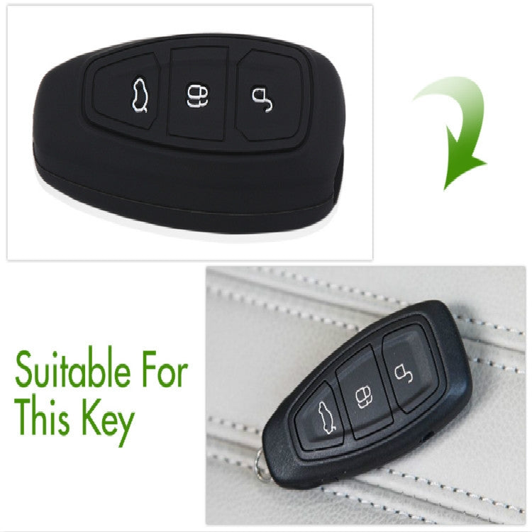 Silicone Car Key Cover for Ford Kuga Focus 3 4 Ecosport Fiesta by buy2fix