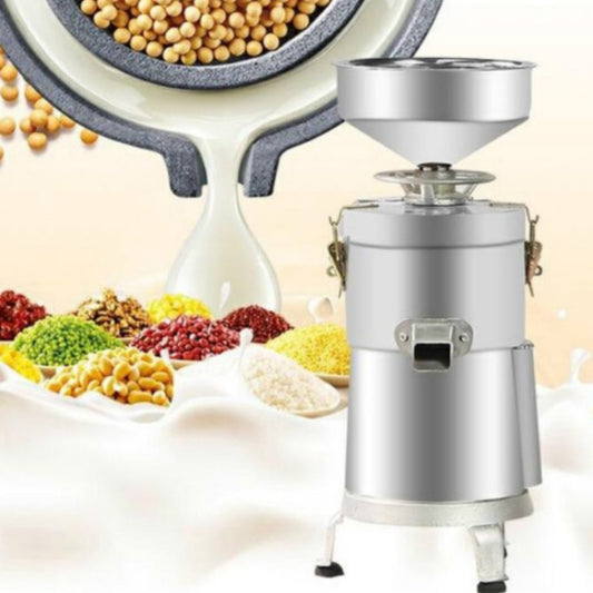 100/1100W Household Stainless Steel Refiner Large Capacity Slurry Separation Fresh Grinding Soymilk Tofu Machine, CN Plug(Silver) by buy2fix
