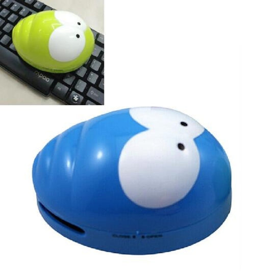Portable Cute Mini Beetle Desktop Keyboard Cleaner(Blue) by buy2fix