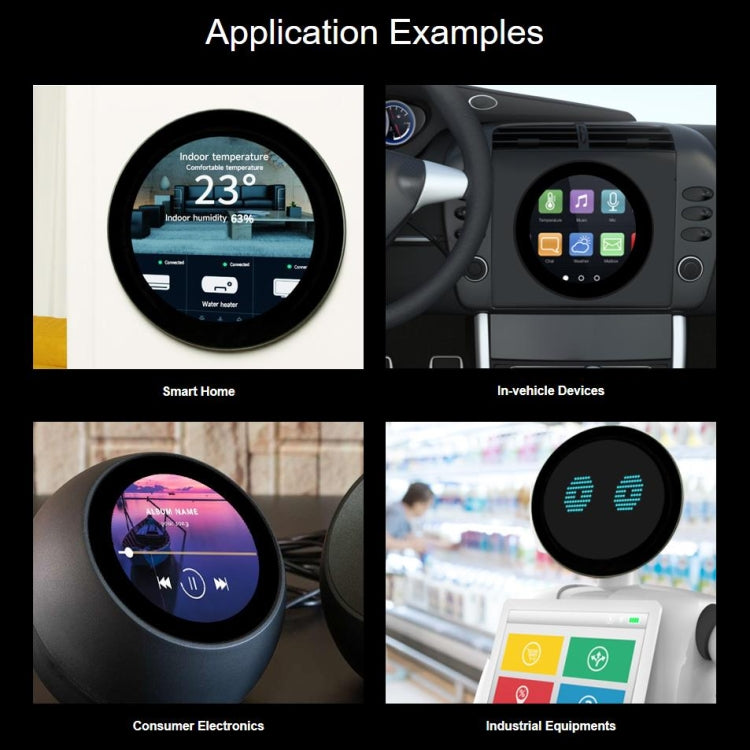 Waveshare 3.4 inch DSI Round Touch Display, 800 × 800, IPS, 10-Point Touch by Waveshare