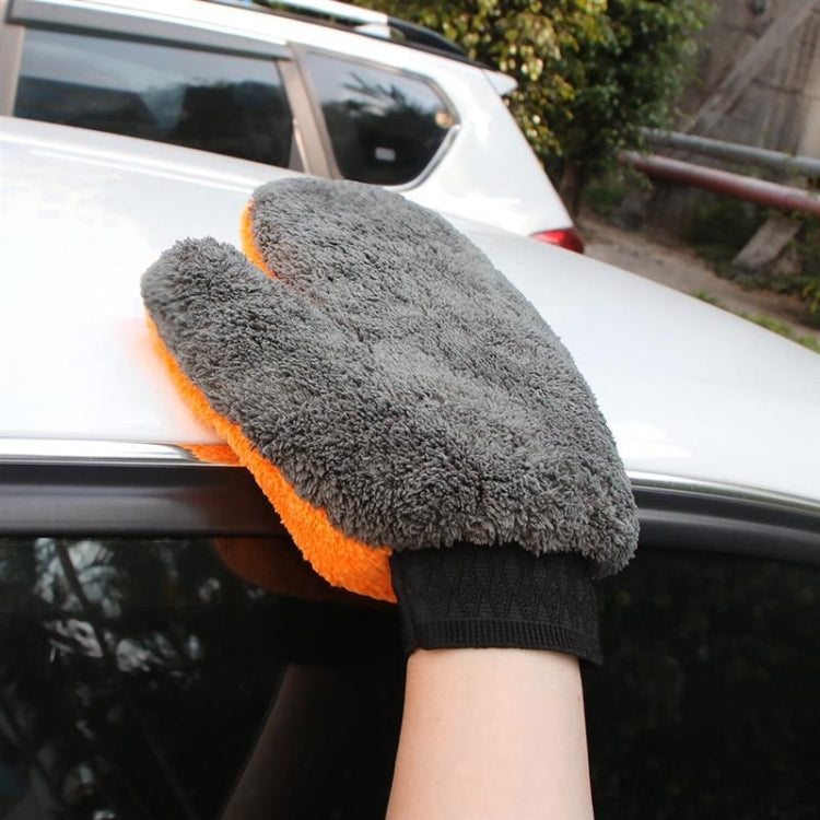 Car Washing Gloves Cleaning Mitt Wash Glove Maintenance Soft Coral Fleece Car Washing Brush Cloth For Motorcycle Auto Home by buy2fix