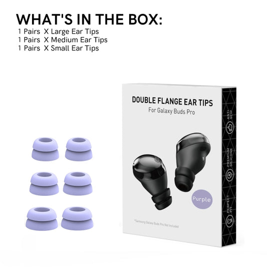 For Samsung Galaxy Buds Pro AhaStyle PT168 Silicone Earphone Earcups, Size:S+M+L(Purple) by AhaStyle