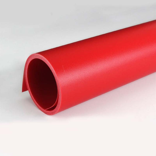 70x140cm Shooting Background Board PVC Matte Board Photography Background Cloth Solid Color Shooting Props(Red) by buy2fix