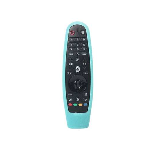 Suitable for LG Smart TV Remote Control Protective Case AN-MR600 AN-MR650a Dynamic Remote Control Silicone Case(Turquoise Blue) by buy2fix