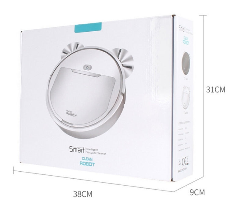 Multifunctional Smart Vacuum Cleaner Robot Toy Sweeper Automatic 3-In-1 Recharge Dry Wet Sweeping Vacuum Cleaner(White) by buy2fix