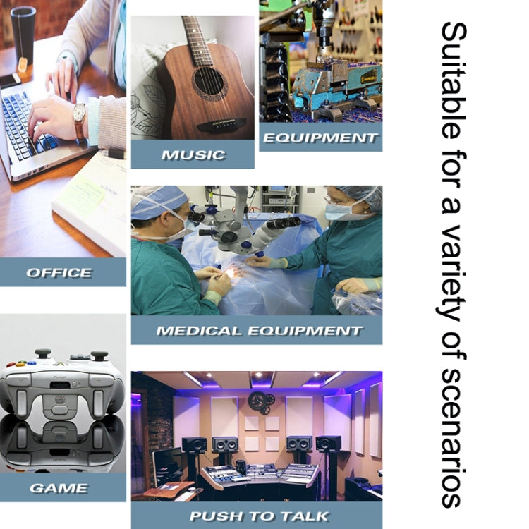 FS2020TU CF Foot Switch Foot Pedal Keyboard Control Mouse Game Combo Pedal(Photoelectric Mute) by Pcsensor