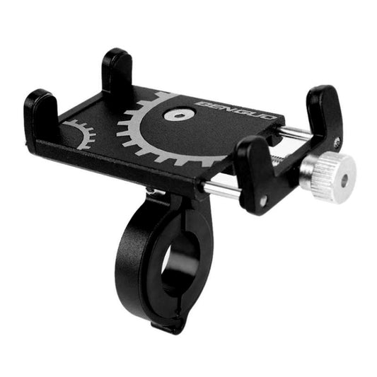 Battery Electric Vehicle Motorcycle Bicycle Riding Navigation Aluminum Alloy Mobile Phone Bracket(Black) by buy2fix