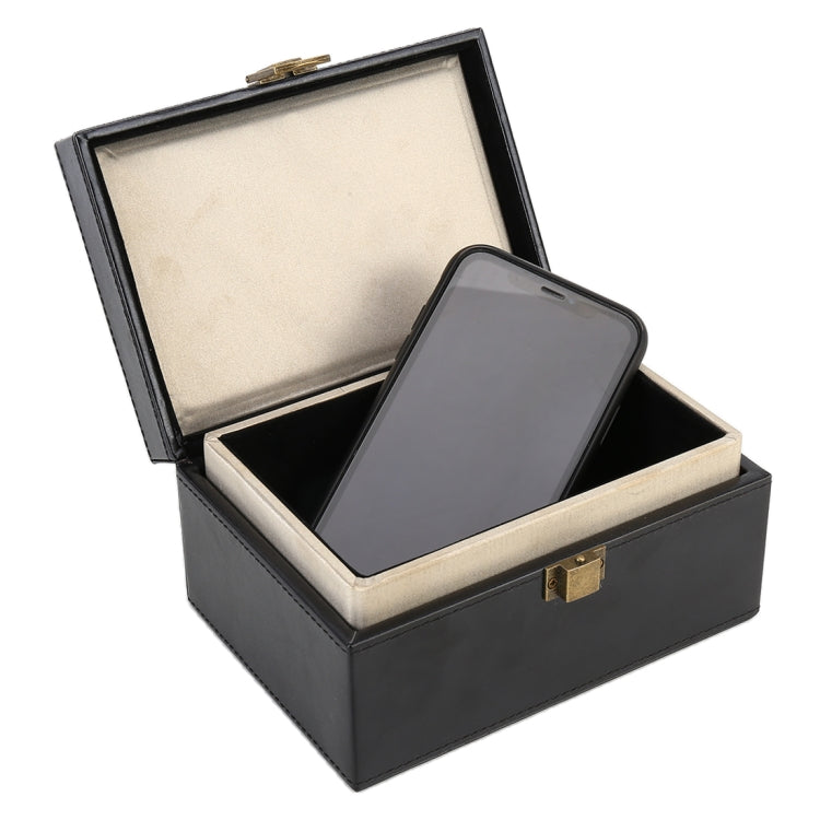Mobile Phone Signal Anti-jamming Flip PU Gift Box Safe and Secure Anti-theft Shielding Box by buy2fix
