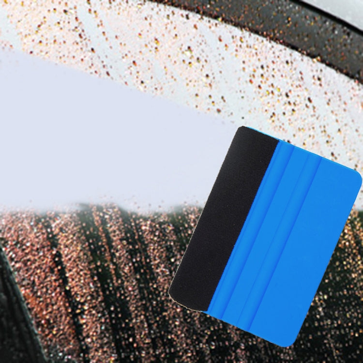 5pcs Felt Scraper Plastic Film Scraper Car Foil Cleaning Tools, Size:10×7cm(Blue) by buy2fix
