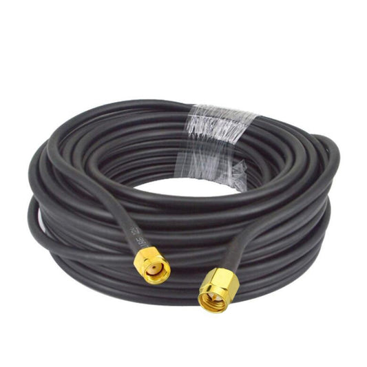 SMA Male To RP-SMA Male RG58 Coaxial Adapter Cable, Cable Length:10m by buy2fix
