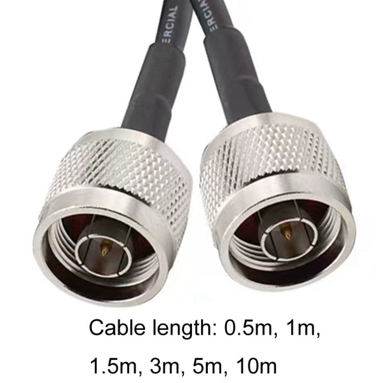 N Male To N Male RG58 Coaxial Adapter Cable, Cable Length:0.5m by buy2fix