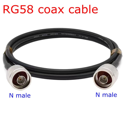 N Male To N Male RG58 Coaxial Adapter Cable, Cable Length:3m by buy2fix