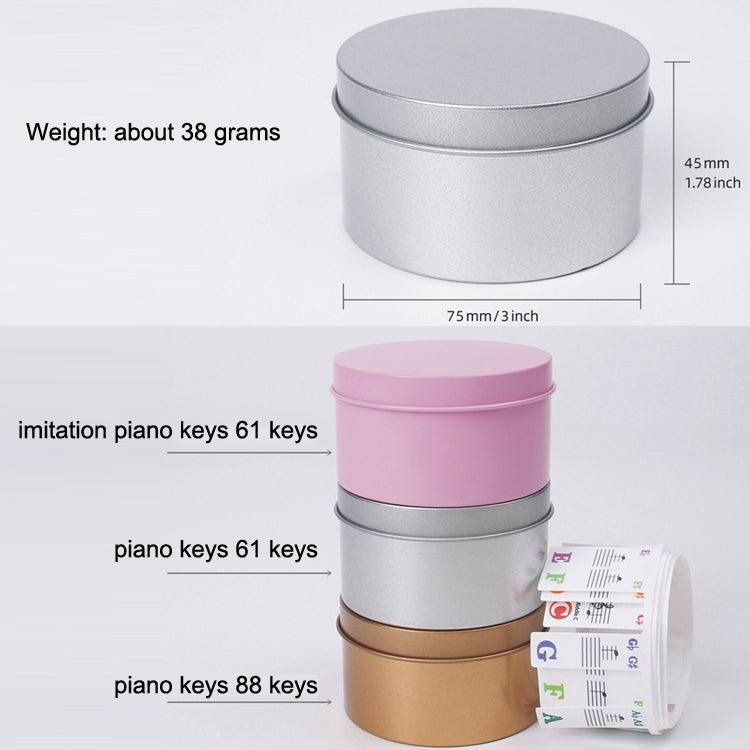 Children Beginner Piano Keyboard Color Stickers Musical Instrument Accessories, Style: Piano Keys 61 keys by buy2fix