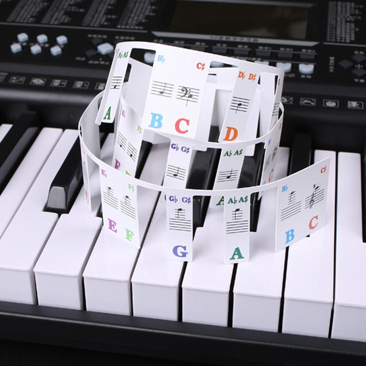 Children Beginner Piano Keyboard Color Stickers Musical Instrument Accessories, Style: Piano Keys 88 keys - Keyboard Accessories by buy2fix | Online Shopping UK | buy2fix