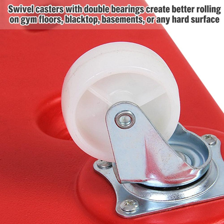 Blow Molding Red One Children Square Four-wheel Scooter Balance Training Equipment by buy2fix