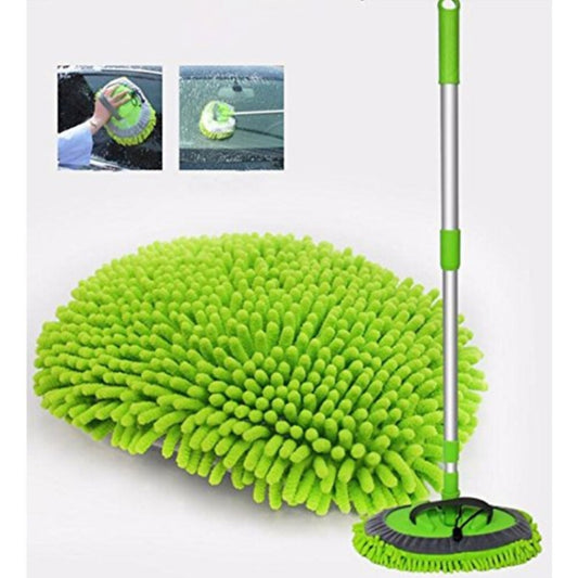 2 PCS Aluminum Alloy Three-section Telescopic Rod Car Wash Cleaning Brush Dusting Tool Dust Mop by buy2fix